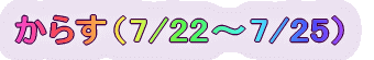 炷i7/22`7/25j