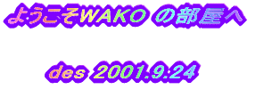 悤WAKO ̕   des 2001.9.24   